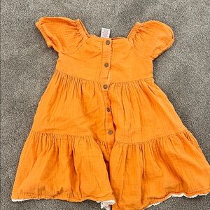 Rachel Zoe Vibrant Orange Kids Dress
